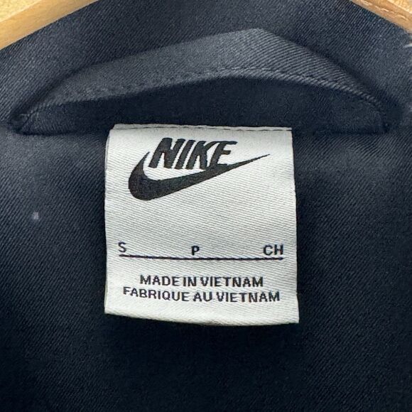 Nike Sportswear Womens Black Fossil Faux Fur Full Zip Jacket Size S DO3791-010 - Picture 2 of 6